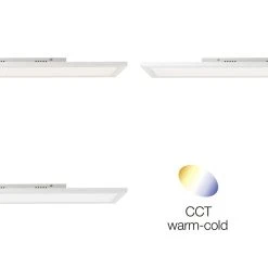 Brilliant Leuchten Brilliant Laurice Deckenpanel LED Weiß, 1-flammig, Fernbedienung -LED Leuchten Verkäufe 2022 brilliant laurice deckenpanel g99567 05 3