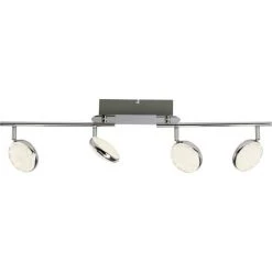 Brilliant Leuchten Cassy Deckenspot LED Chrom, 4-flammig, Fernbedienung, Farbwechsler -LED Leuchten Verkäufe 2022 brilliant leuchten cassy deckenspot g53732 15 2