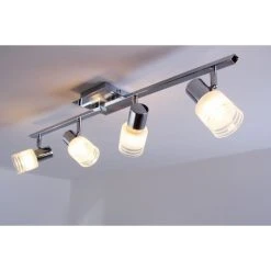 Brilliant Leuchten LED Deckenleuchte Chrom, Weiß, 4-flammig -LED Leuchten Verkäufe 2022 brilliant leuchten led deckenleuchte g32432 77 10