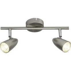 Brilliant Leuchten Nano Deckenspot LED Eisen, 2-flammig