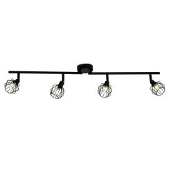 Brilliant Leuchten Noris Deckenspot LED Schwarz, 4-flammig