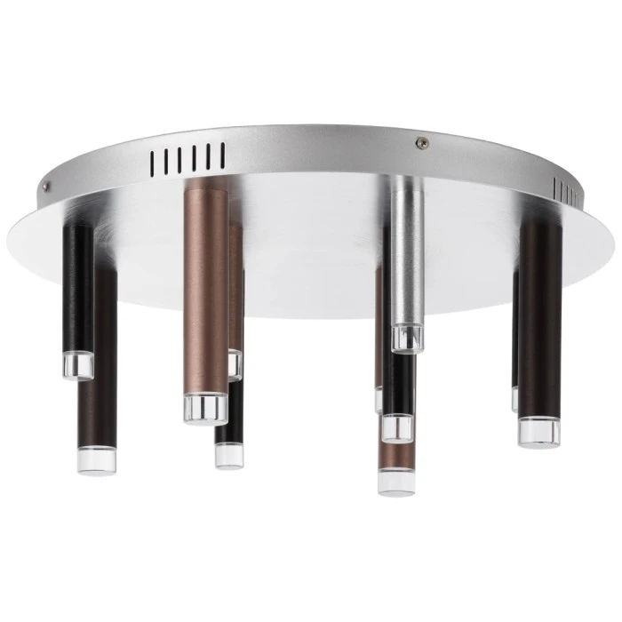 Brilliant Leuchten Brilliant Living Cembalo Deckenleuchte LED Braun, 12-flammig 2 Brilliant Leuchten Brilliant Living Cembalo Deckenleuchte LED Braun, 12-flammig – Bild 2