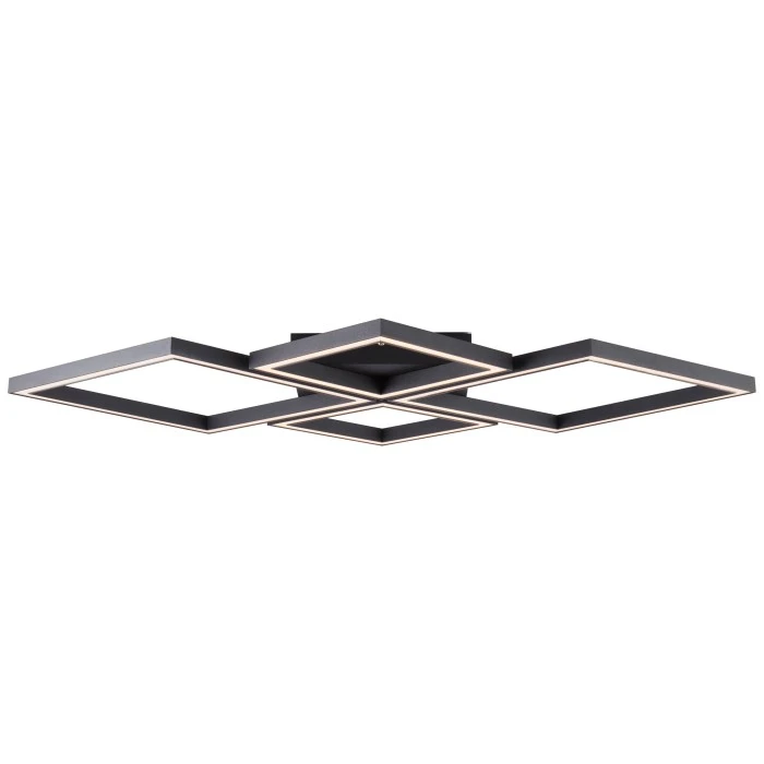 Brilliant Leuchten Brilliant Living Quon Deckenleuchte LED Schwarz, Weiß, 1-flammig, Fernbedienung 1 Brilliant Leuchten Brilliant Living Quon Deckenleuchte LED Schwarz, Weiß, 1-flammig, Fernbedienung