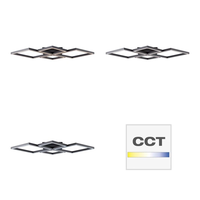 Brilliant Leuchten Brilliant Living Quon Deckenleuchte LED Schwarz, Weiß, 1-flammig, Fernbedienung 6 Brilliant Leuchten Brilliant Living Quon Deckenleuchte LED Schwarz, Weiß, 1-flammig, Fernbedienung – Bild 6