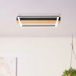 Brilliant Leuchten Brilliant Loneos Deckenleuchte LED Schwarz, Braun, 1-flammig -LED Leuchten Verkäufe 2022 brilliant loneos deckenleuchte g99746 76 2