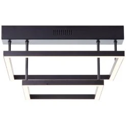 Brilliant Leuchten Brilliant Ranut Deckenleuchte LED Schwarz, 2-flammig
