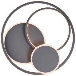 Brilliant Leuchten Brilliant Runda Deckenleuchte LED Grau, 1-flammig -LED Leuchten Verkäufe 2022 brilliant runda deckenleuchte g99371 22 7