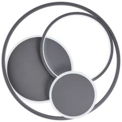 Brilliant Leuchten Brilliant Runda Deckenleuchte LED Grau, 1-flammig -LED Leuchten Verkäufe 2022 brilliant runda deckenleuchte g99371 22 8