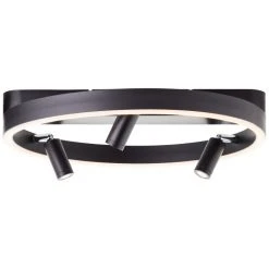 Brilliant Leuchten Brilliant Skaford Deckenleuchte LED Schwarz, 3-flammig, Fernbedienung