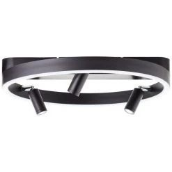 Brilliant Leuchten Brilliant Skaford Deckenleuchte LED Schwarz, 3-flammig, Fernbedienung -LED Leuchten Verkäufe 2022 brilliant skaford deckenleuchte g99594 06 2