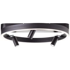 Brilliant Leuchten Brilliant Skaford Deckenleuchte LED Schwarz, 3-flammig, Fernbedienung -LED Leuchten Verkäufe 2022 brilliant skaford deckenleuchte g99594 06 5