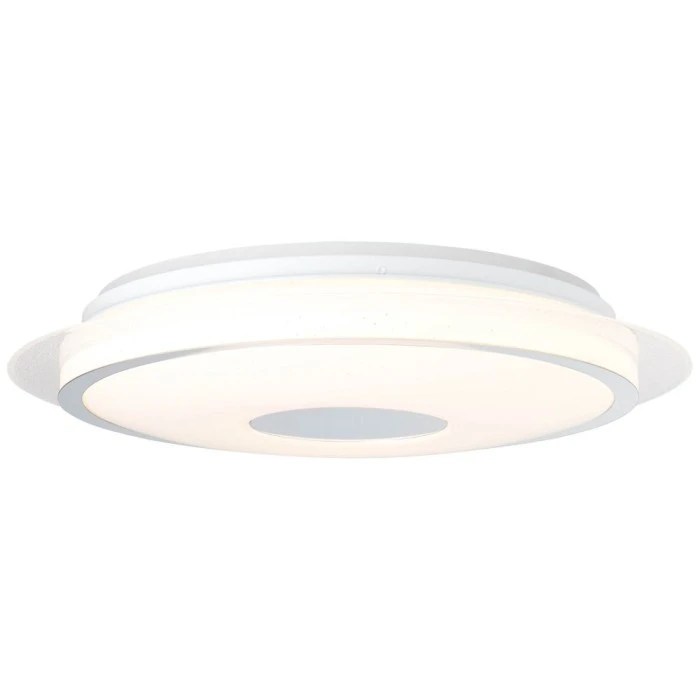 Brilliant Leuchten Brilliant Viktor Deckenleuchte LED Silber, 1-flammig, Fernbedienung, Farbwechsler 1 Brilliant Leuchten Brilliant Viktor Deckenleuchte LED Silber, 1-flammig, Fernbedienung, Farbwechsler