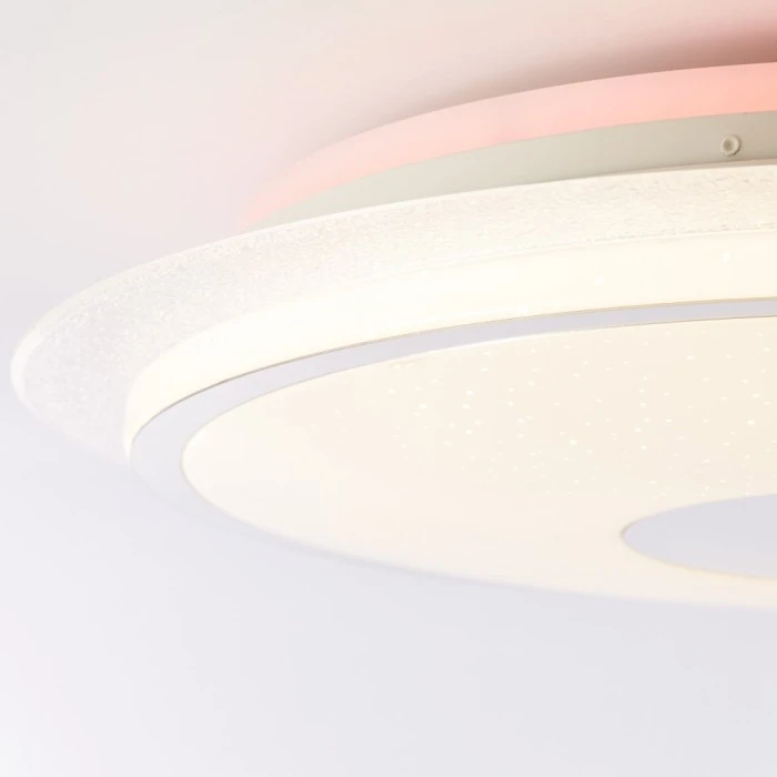 Brilliant Leuchten Brilliant Viktor Deckenleuchte LED Silber, Weiß, 1-flammig, Fernbedienung, Farbwechsler 6 Brilliant Leuchten Brilliant Viktor Deckenleuchte LED Silber, Weiß, 1-flammig, Fernbedienung, Farbwechsler – Bild 6