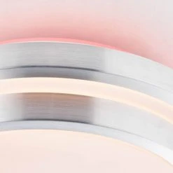 Brilliant Leuchten Brilliant Vilma Deckenleuchte LED Silber, 1-flammig, Fernbedienung, Farbwechsler -LED Leuchten Verkäufe 2022 brilliant vilma deckenleuchte g97041 58 3