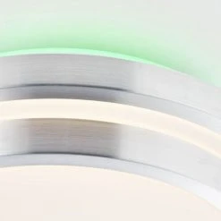 Brilliant Leuchten Brilliant Vilma Deckenleuchte LED Silber, 1-flammig, Fernbedienung, Farbwechsler -LED Leuchten Verkäufe 2022 brilliant vilma deckenleuchte g97041 58 4