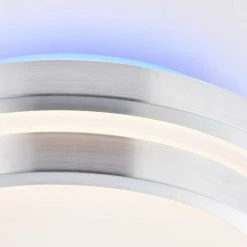 Brilliant Leuchten Brilliant Vilma Deckenleuchte LED Silber, 1-flammig, Fernbedienung, Farbwechsler -LED Leuchten Verkäufe 2022 brilliant vilma deckenleuchte g97041 58 6