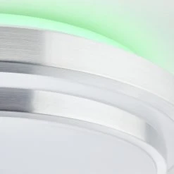 Brilliant Leuchten Brilliant Vilma Deckenleuchte LED Silber, Weiß, 1-flammig, Fernbedienung, Farbwechsler -LED Leuchten Verkäufe 2022 brilliant vilma deckenleuchte g97042 58 5