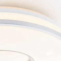 Brilliant Leuchten Brilliant Visitation Deckenleuchte LED Silber, 1-flammig, Fernbedienung, Farbwechsler -LED Leuchten Verkäufe 2022 brilliant visitation deckenleuchte g97043 58 5