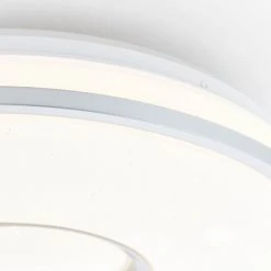 Brilliant Leuchten Brilliant Visitation Deckenleuchte LED Silber, 1-flammig, Fernbedienung, Farbwechsler -LED Leuchten Verkäufe 2022 brilliant visitation deckenleuchte g97043 58 7