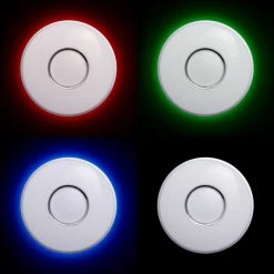 Brilliant Leuchten Brilliant Visitation Deckenleuchte LED Silber, Weiß, 1-flammig, Fernbedienung, Farbwechsler -LED Leuchten Verkäufe 2022 brilliant visitation deckenleuchte g97044 58 7