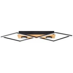 Brilliant Leuchten Brilliant Woodbridge Deckenleuchte LED Schwarz, Braun, 1-flammig -LED Leuchten Verkäufe 2022 brilliant woodbridge deckenleuchte g99756 76 3