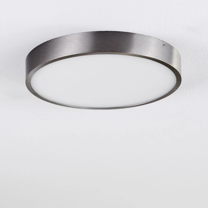 Hofstein Broglen Deckenleuchte LED Nickel-Matt, 1-flammig 12 Hofstein Broglen Deckenleuchte LED Nickel-Matt, 1-flammig – Bild 12