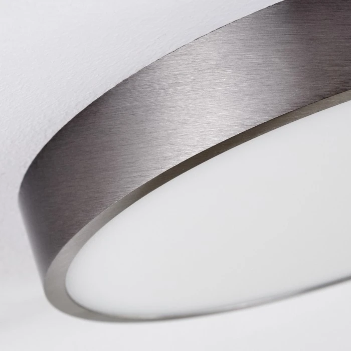 Hofstein Broglen Deckenleuchte LED Nickel-Matt, 1-flammig 13 Hofstein Broglen Deckenleuchte LED Nickel-Matt, 1-flammig – Bild 13