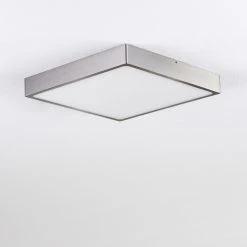 Hofstein Broglen Deckenpanel LED Nickel-Matt, 1-flammig -LED Leuchten Verkäufe 2022 broglen deckenpanel h3311417 11