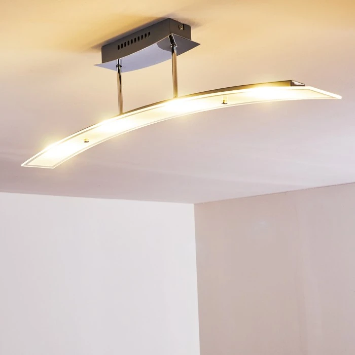 Hofstein Broom Deckenleuchte LED Silber, 4-flammig 5 Hofstein Broom Deckenleuchte LED Silber, 4-flammig – Bild 5