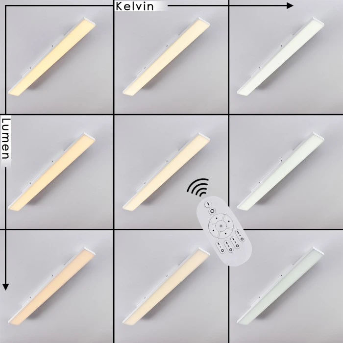 Hofstein Buenaventura Deckenleuchte LED Weiß, 1-flammig, Fernbedienung 2 Hofstein Buenaventura Deckenleuchte LED Weiß, 1-flammig, Fernbedienung – Bild 2