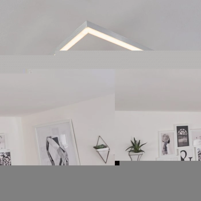 Hofstein Buren Deckenleuchte LED Nickel-Matt, 1-flammig 9 Hofstein Buren Deckenleuchte LED Nickel-Matt, 1-flammig – Bild 9