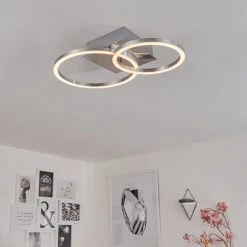 Hofstein Buren Deckenleuchte LED Nickel-Matt, 1-flammig 27 Hofstein Buren Deckenleuchte LED Nickel-Matt, 1-flammig -LED Leuchten Verkäufe 2022 buren deckenleuchte h3446713 12