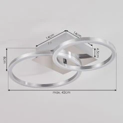 Hofstein Buren Deckenleuchte LED Nickel-Matt, 1-flammig 18 Hofstein Buren Deckenleuchte LED Nickel-Matt, 1-flammig -LED Leuchten Verkäufe 2022 buren deckenleuchte h3446713 3