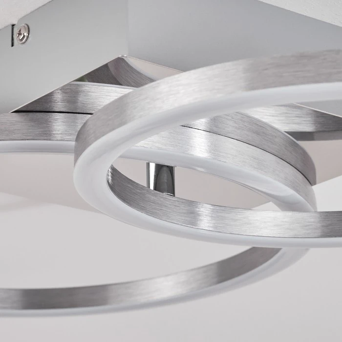 Hofstein Buren Deckenleuchte LED Nickel-Matt, 1-flammig 6 Hofstein Buren Deckenleuchte LED Nickel-Matt, 1-flammig – Bild 6