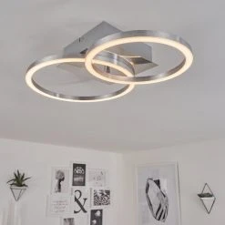 Hofstein Buren Deckenleuchte LED Nickel-Matt, 1-flammig 21 Hofstein Buren Deckenleuchte LED Nickel-Matt, 1-flammig -LED Leuchten Verkäufe 2022 buren deckenleuchte h3446713 6