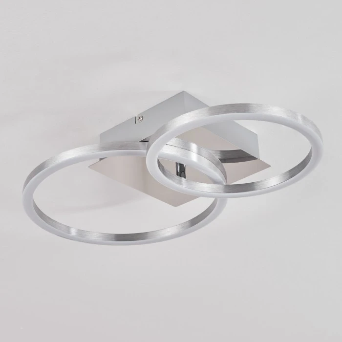 Hofstein Buren Deckenleuchte LED Nickel-Matt, 1-flammig 8 Hofstein Buren Deckenleuchte LED Nickel-Matt, 1-flammig – Bild 8