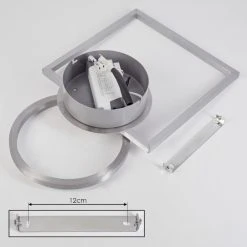 Hofstein Buren Deckenleuchte LED Nickel-Matt, 1-flammig -LED Leuchten Verkäufe 2022 buren deckenleuchte h3446737 4