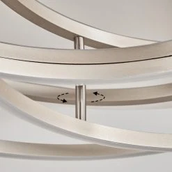 Hofstein Buren Deckenleuchte LED Nickel-Matt, 1-flammig -LED Leuchten Verkäufe 2022 buren deckenleuchte h3446836 2