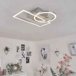 Hofstein Buren Deckenleuchte LED Nickel-Matt, 1-flammig 22 Hofstein Buren Deckenleuchte LED Nickel-Matt, 1-flammig -LED Leuchten Verkäufe 2022 buren deckenleuchte h3447451 10