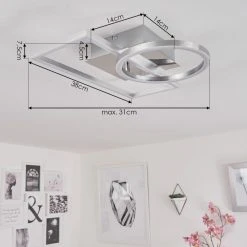 Hofstein Buren Deckenleuchte LED Nickel-Matt, 1-flammig 15 Hofstein Buren Deckenleuchte LED Nickel-Matt, 1-flammig -LED Leuchten Verkäufe 2022 buren deckenleuchte h3447451 3