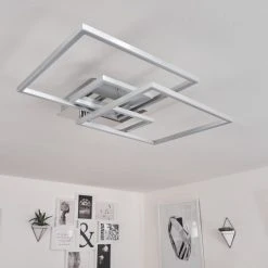 Hofstein Buren Deckenleuchte LED Nickel-Matt, 1-flammig -LED Leuchten Verkäufe 2022 buren deckenleuchte h3447499 9