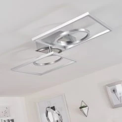 Hofstein Buren Deckenleuchte LED Nickel-Matt, 1-flammig -LED Leuchten Verkäufe 2022 buren deckenleuchte h3447512 9