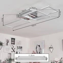 Hofstein Buren Deckenleuchte LED Nickel-Matt, 1-flammig 13 Hofstein Buren Deckenleuchte LED Nickel-Matt, 1-flammig -LED Leuchten Verkäufe 2022 buren deckenleuchte h3447536 3