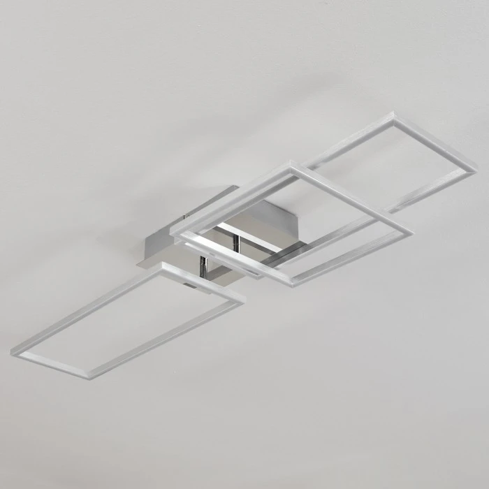 Hofstein Buren Deckenleuchte LED Nickel-Matt, 1-flammig 8 Hofstein Buren Deckenleuchte LED Nickel-Matt, 1-flammig – Bild 8