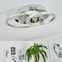 Hofstein Buren Deckenleuchte LED Chrom, Aluminium, 1-flammig -LED Leuchten Verkäufe 2022 buren deckenleuchte h3561225 11