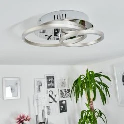 Hofstein Buren Deckenleuchte LED Chrom, Aluminium, 1-flammig -LED Leuchten Verkäufe 2022 buren deckenleuchte h3561225 4