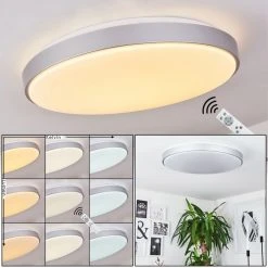 Hofstein Buris Deckenpanel LED Weiß, 1-flammig