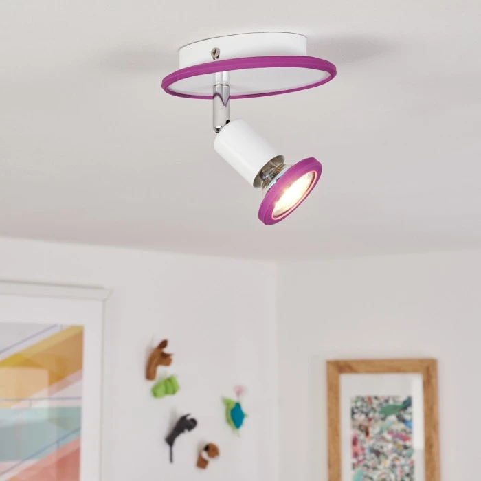 Hofstein Cabri Deckenleuchte LED Chrom, Weiß, Lila, 1-flammig 11 Hofstein Cabri Deckenleuchte LED Chrom, Weiß, Lila, 1-flammig – Bild 11