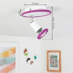 Hofstein Cabri Deckenleuchte LED Chrom, Weiß, Lila, 1-flammig 15 Hofstein Cabri Deckenleuchte LED Chrom, Weiß, Lila, 1-flammig -LED Leuchten Verkäufe 2022 cabri deckenleuchte h3551820 3