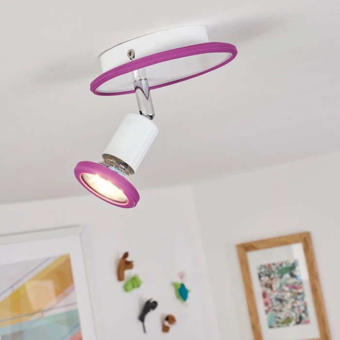 Hofstein Cabri Deckenleuchte LED Chrom, Weiß, Lila, 1-flammig 9 Hofstein Cabri Deckenleuchte LED Chrom, Weiß, Lila, 1-flammig – Bild 9